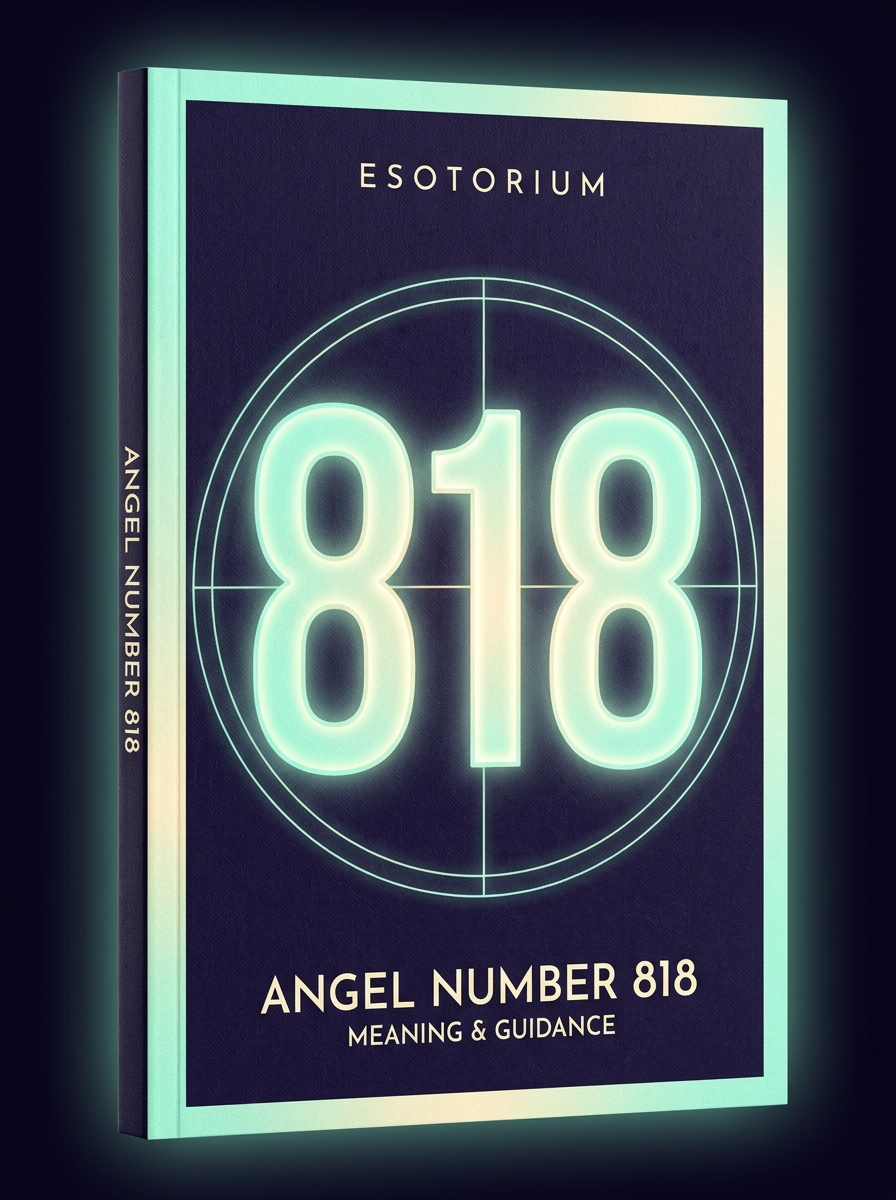 Angel Number 818 — Meaning in Love, Money & Life — Esotorium cover v4