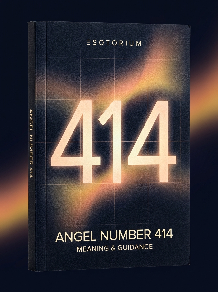 Angel Number 414 — Meaning in Love, Money & Life — Esotorium cover v4