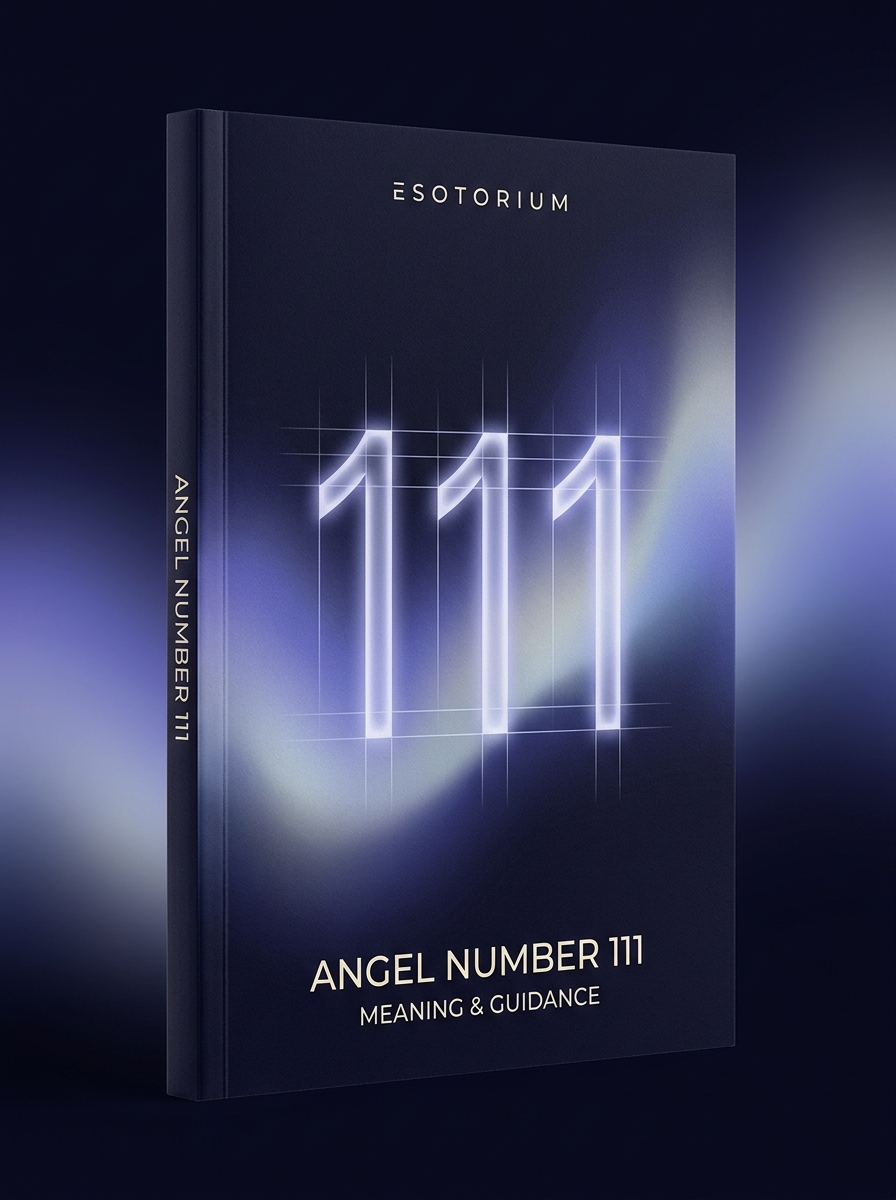 Angel Number 111 — Meaning in Love, Money & Life — Esotorium cover v4