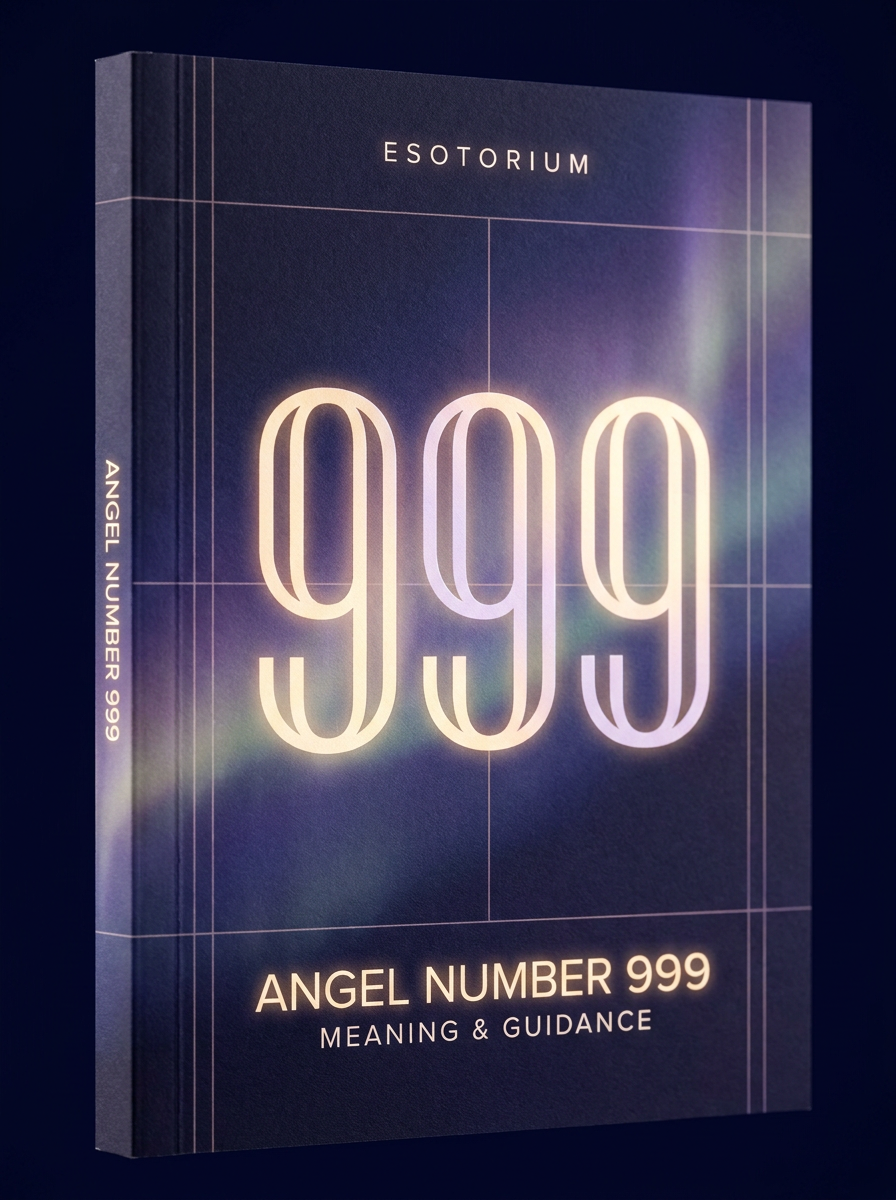 Angel Number 999 — Meaning in Love, Money & Life — Esotorium cover v4