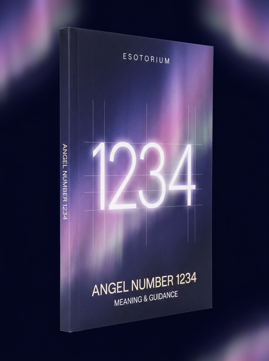 Angel Number 1234 — Meaning in Love, Money & Life — Esotorium cover v4