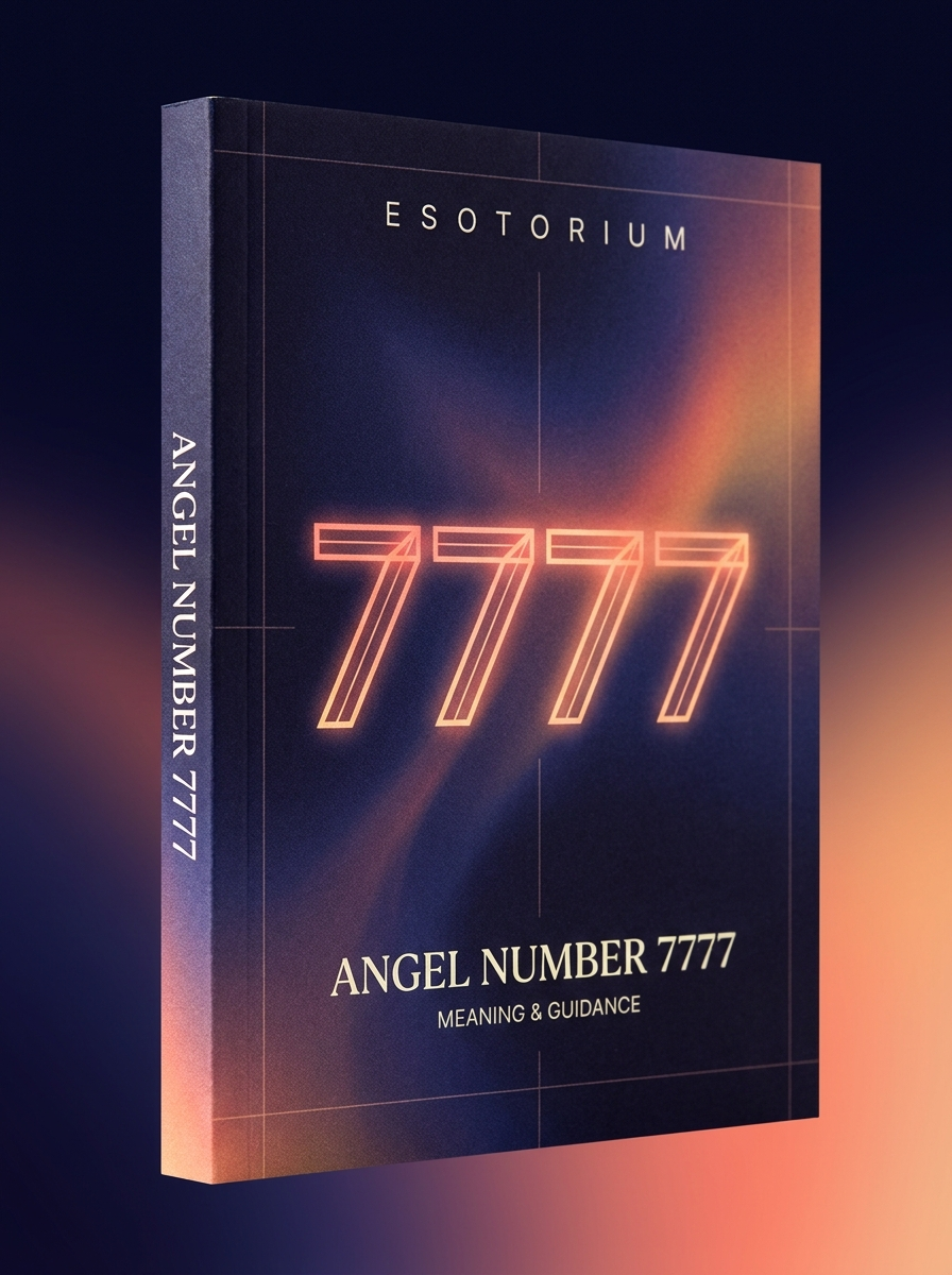 Angel Number 7777 — Meaning in Love, Money & Life — Esotorium cover v4