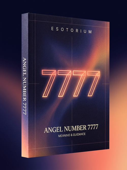 Angel Number 7777 — Meaning in Love, Money & Life — Esotorium cover v4