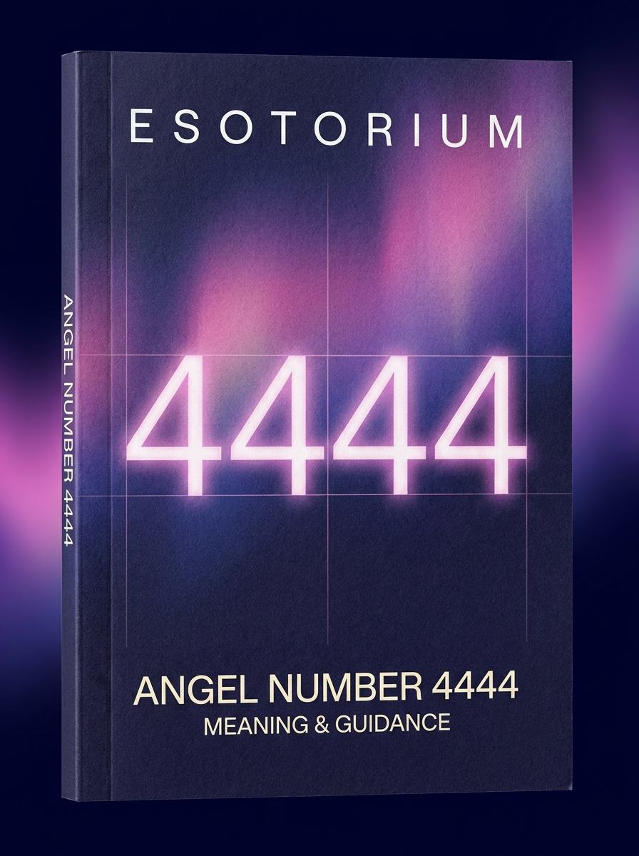 Angel Number 4444 — Meaning in Love, Money & Life — Esotorium cover v4