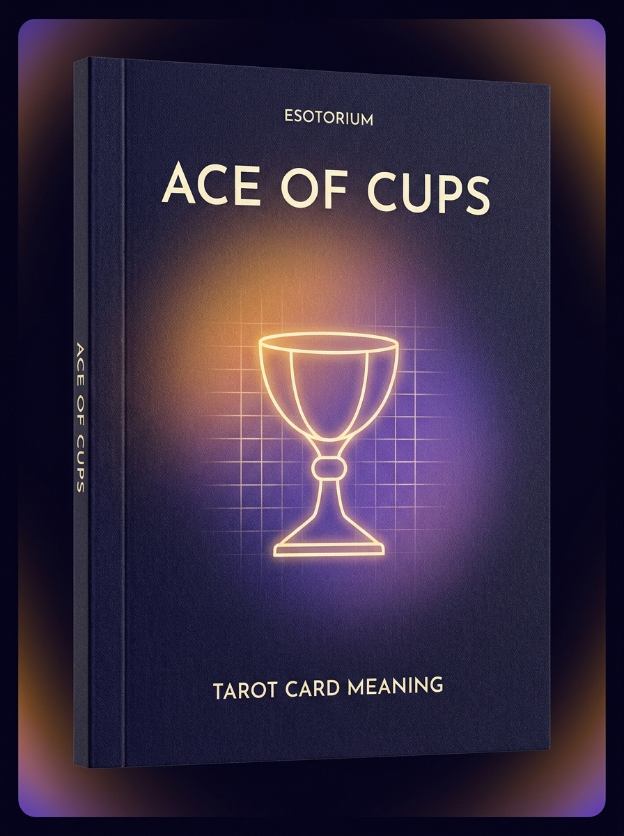Ace of Cups — Tarot Card Meaning (Upright & Reversed) — Esotorium cover v4