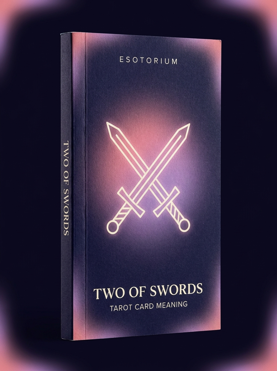 Two of Swords — Tarot Card Meaning (Upright & Reversed) — Esotorium cover v4