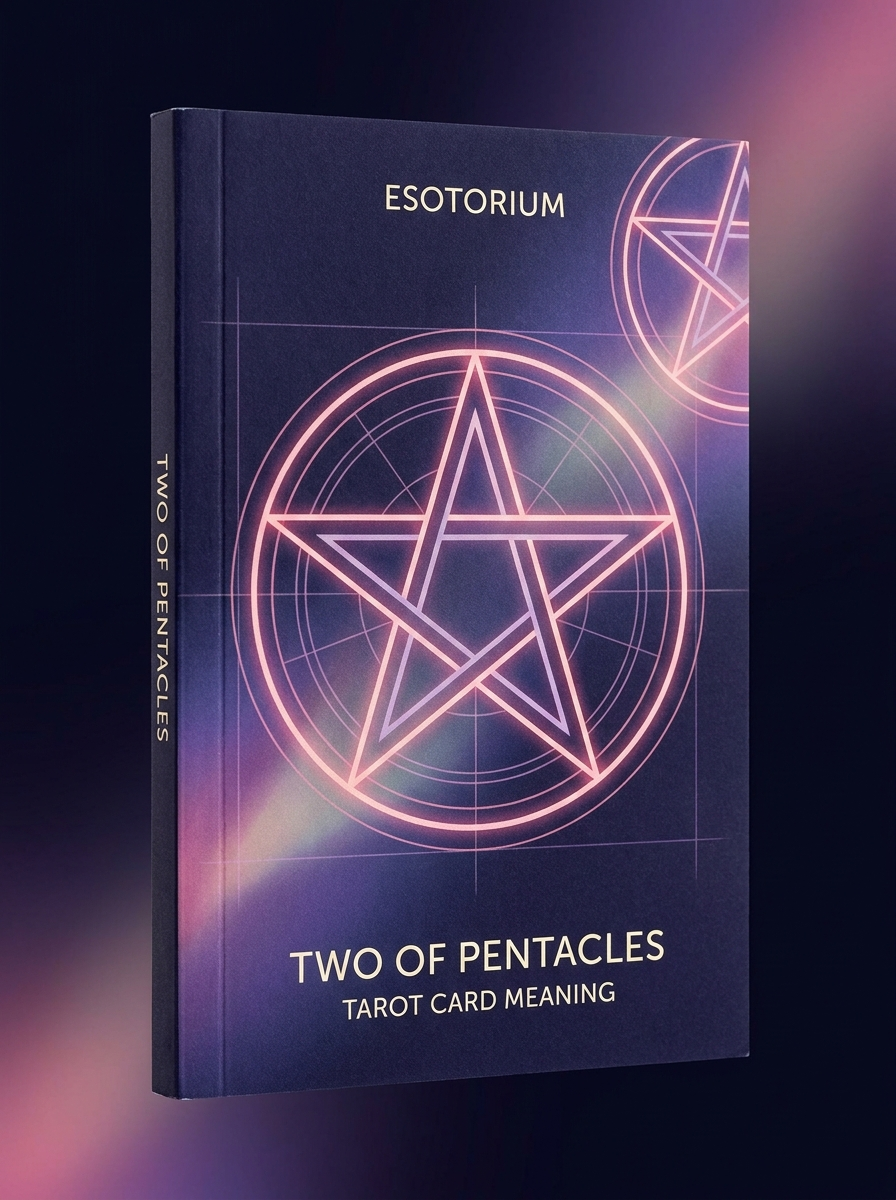 Two of Pentacles — Tarot Card Meaning (Upright & Reversed) — Esotorium cover v4