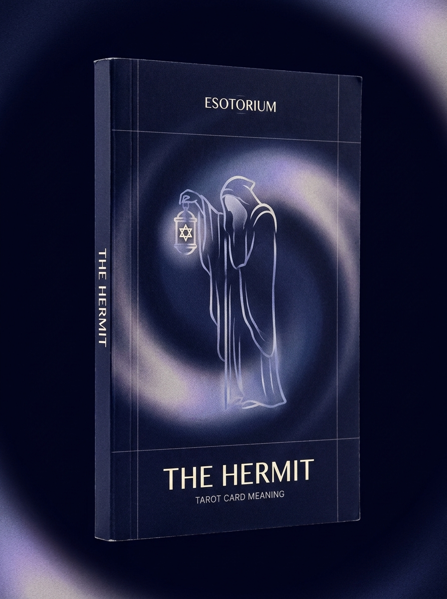 The Hermit — Tarot Card Meaning (Upright & Reversed) — Esotorium cover v4