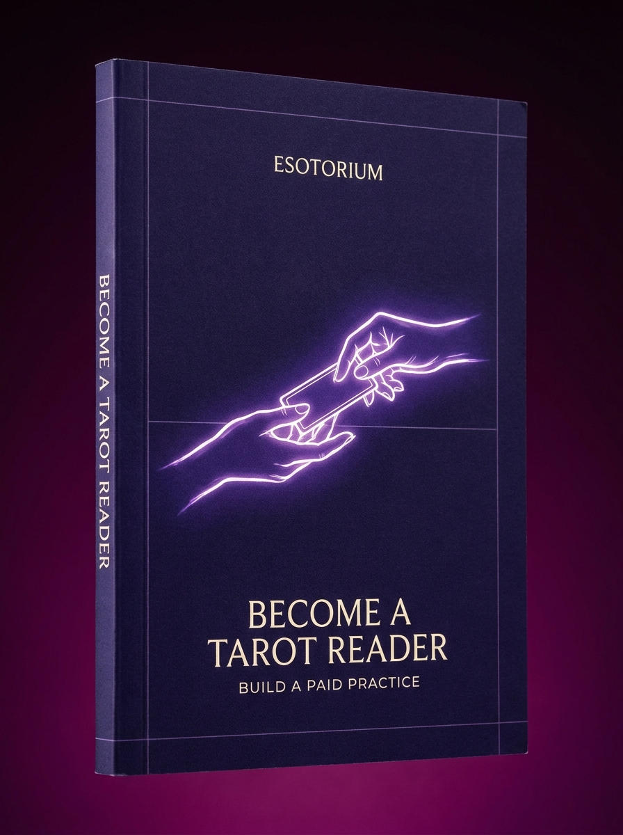 Become a Tarot Reader — Build a Paid Practice — Esotorium cover v4