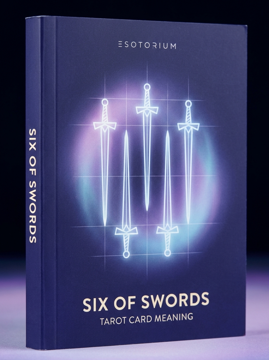 Six of Swords — Tarot Card Meaning (Upright & Reversed) — Esotorium cover v4