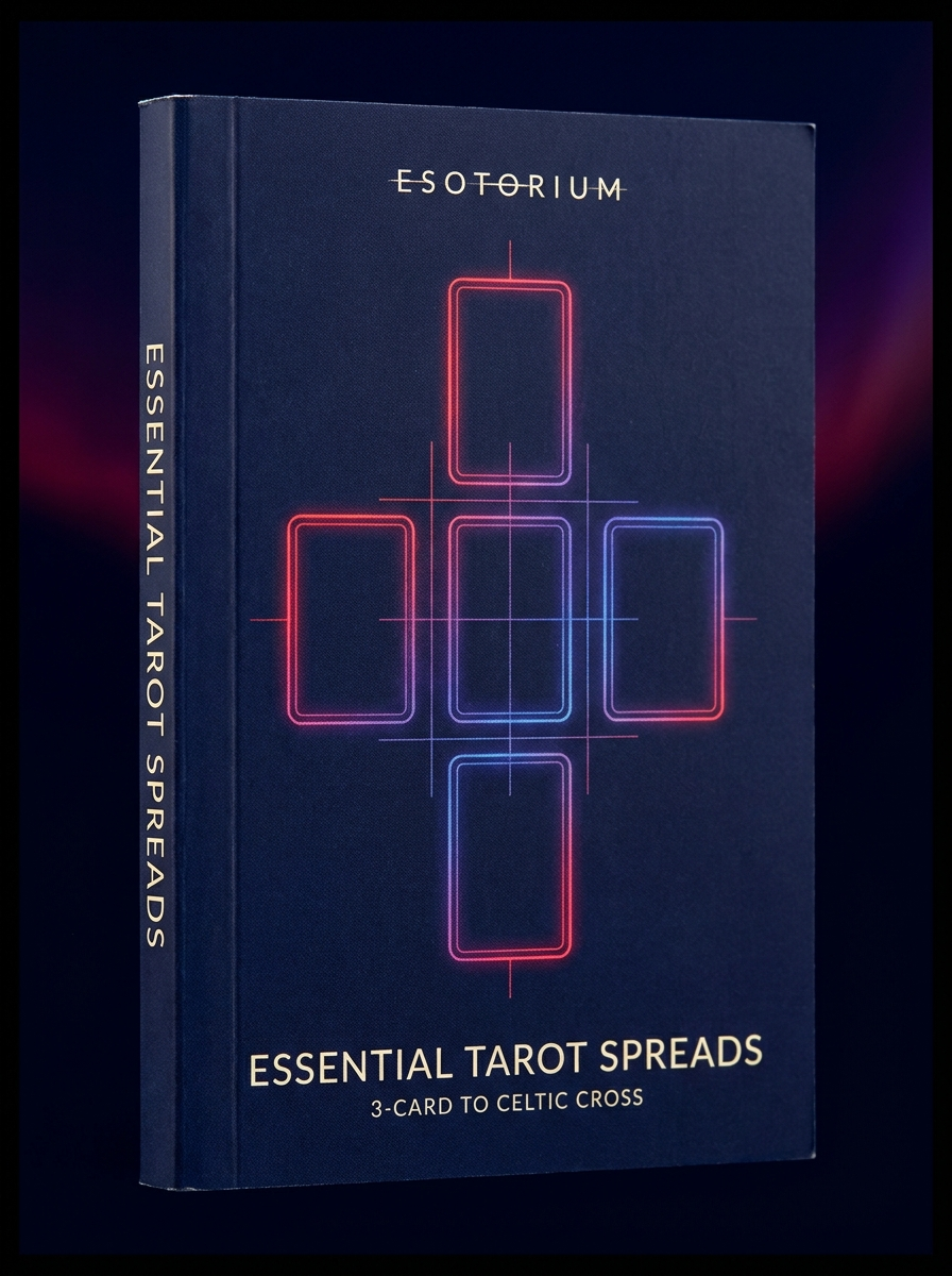 Essential Tarot Spreads — From 3-Card to Celtic Cross — Esotorium cover v4