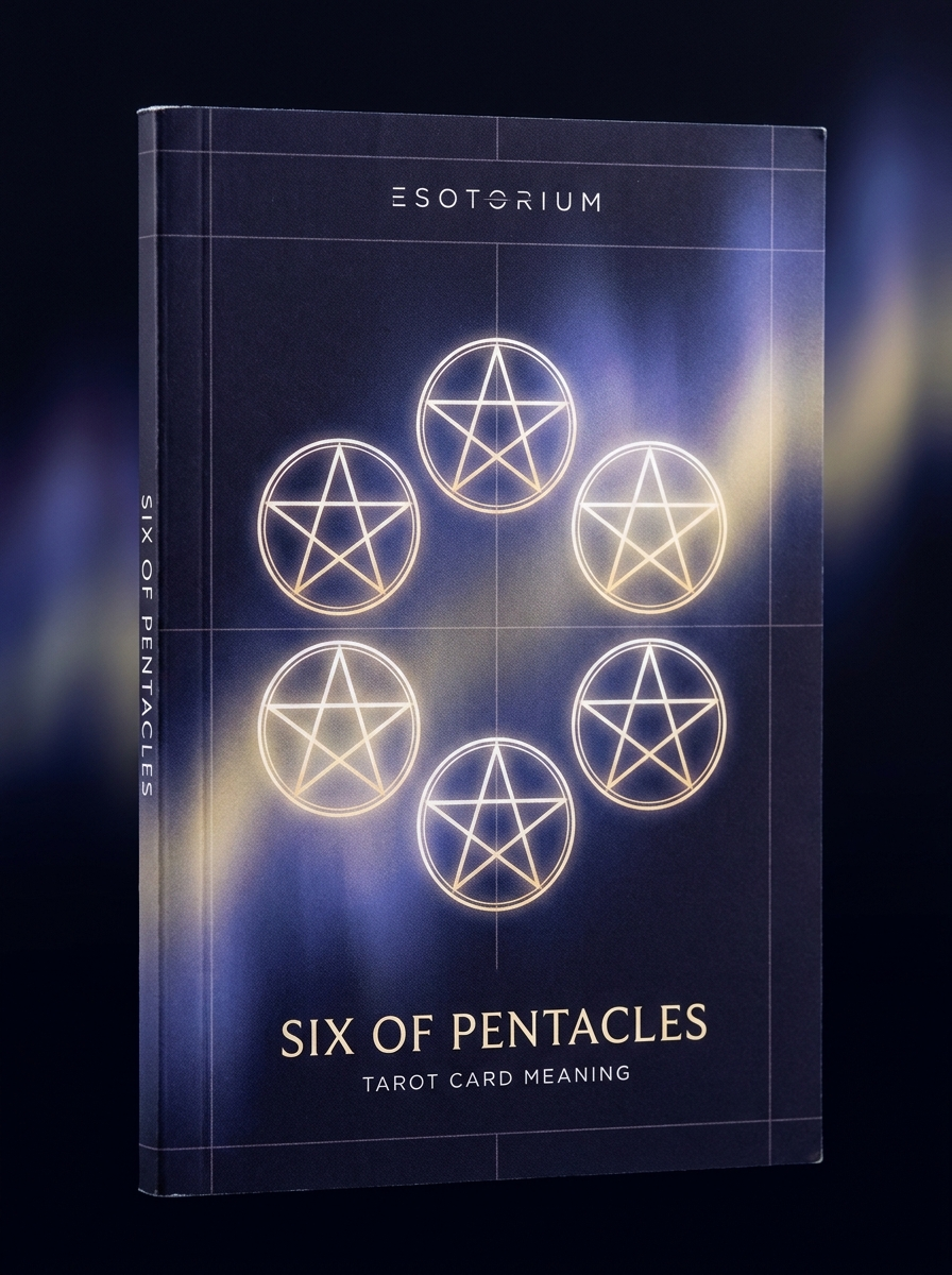 Six of Pentacles — Tarot Card Meaning (Upright & Reversed) — Esotorium cover v4