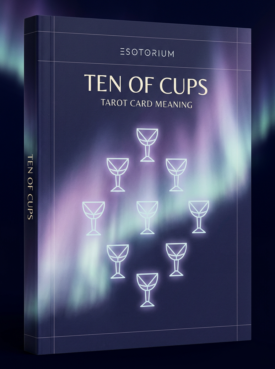 Ten of Cups — Tarot Card Meaning (Upright & Reversed) — Esotorium cover v4