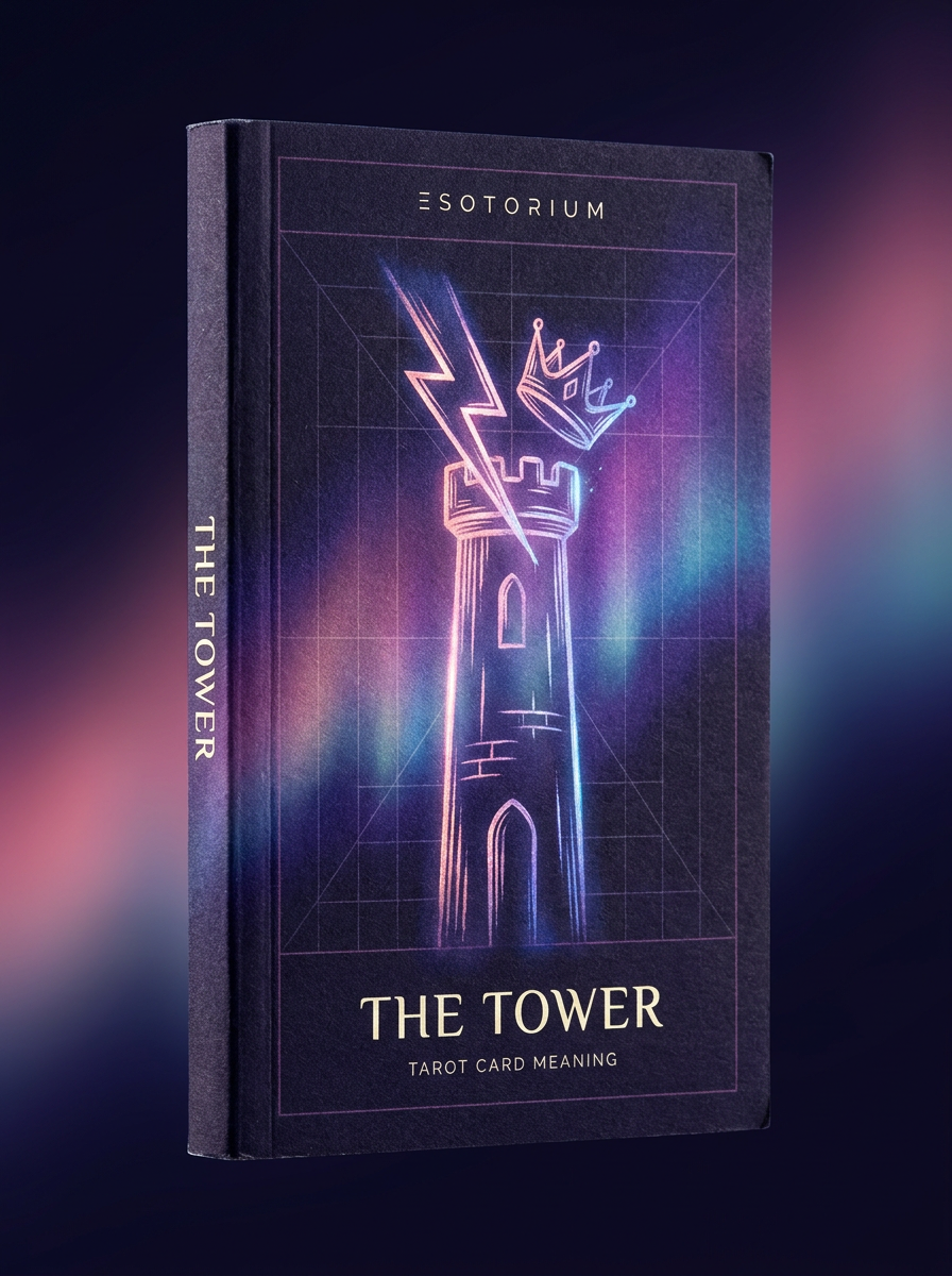 The Tower — Tarot Card Meaning (Upright & Reversed) — Esotorium cover v4