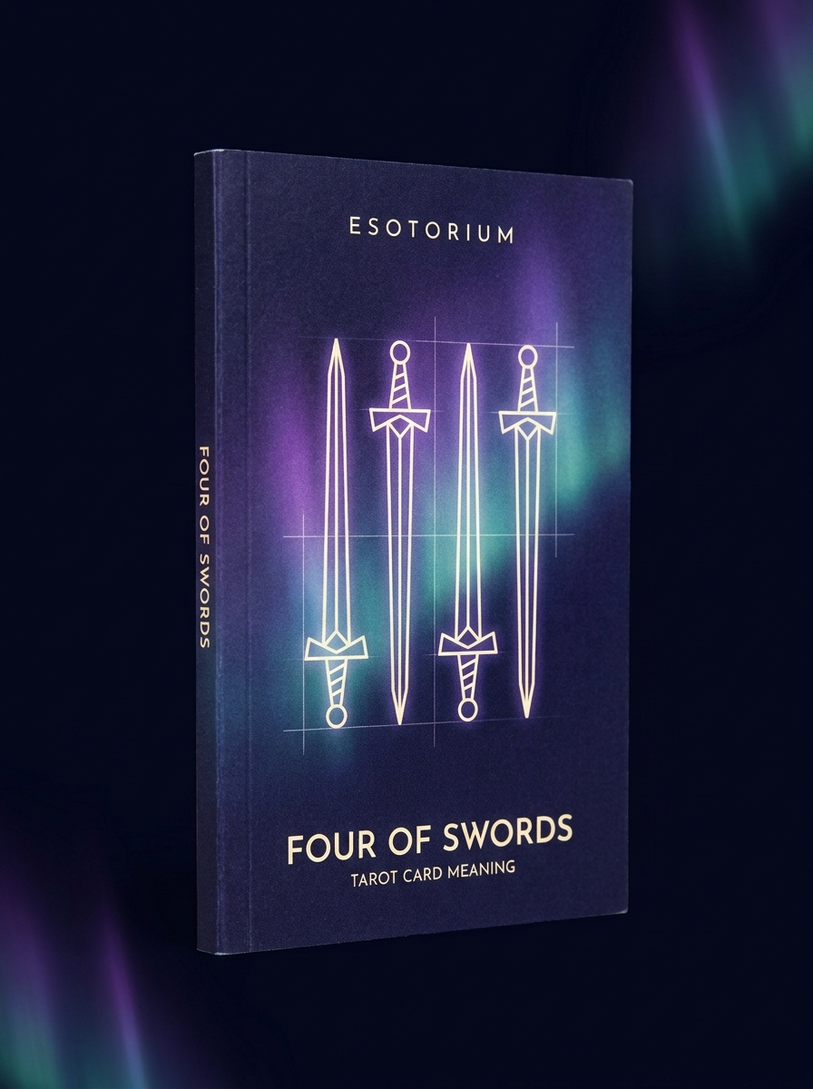 Four of Swords — Tarot Card Meaning (Upright & Reversed) — Esotorium cover v4
