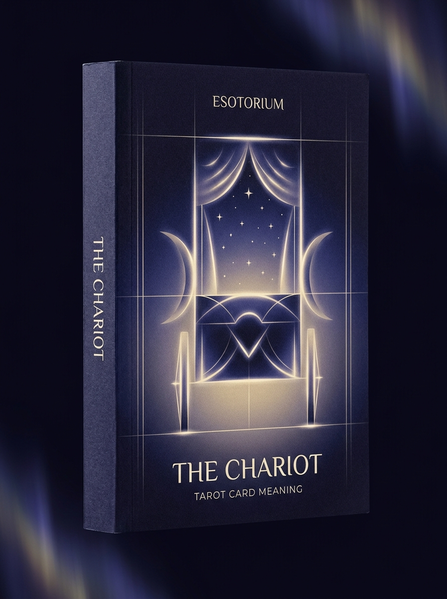 The Chariot — Tarot Card Meaning (Upright & Reversed) — Esotorium cover v4