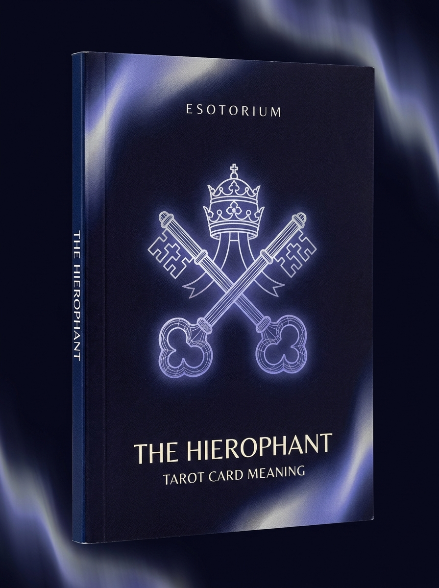The Hierophant — Tarot Card Meaning (Upright & Reversed) — Esotorium cover v4