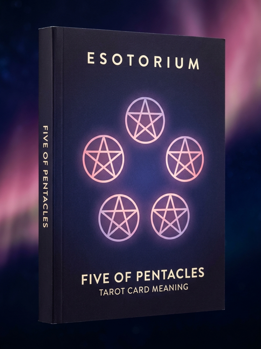 Five of Pentacles — Tarot Card Meaning (Upright & Reversed) — Esotorium cover v4