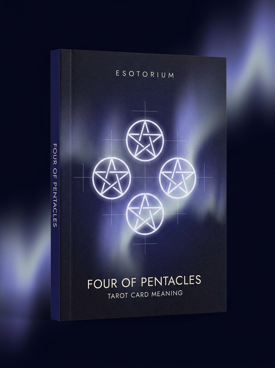 Four of Pentacles — Tarot Card Meaning (Upright & Reversed) — Esotorium cover v4