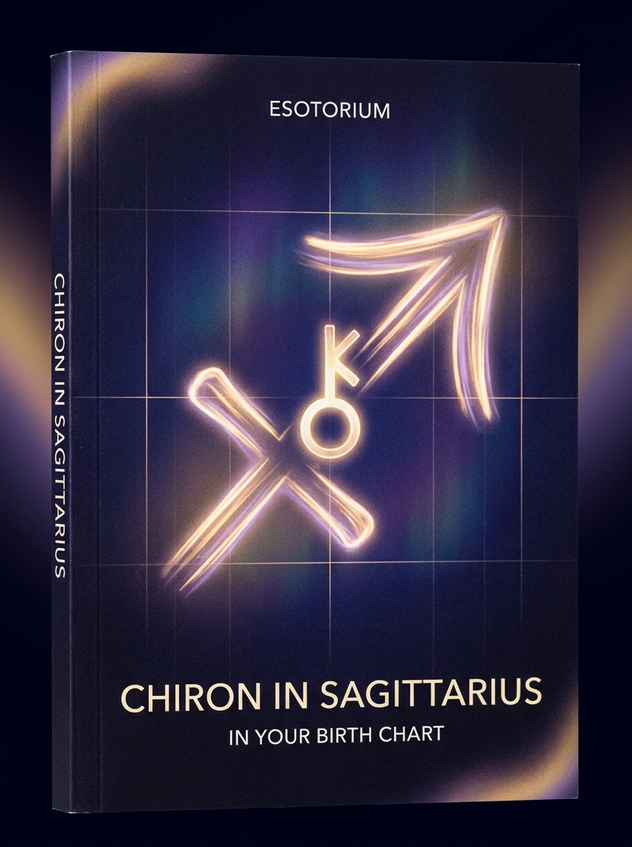 Chiron in Sagittarius — Meaning in Your Birth Chart — Esotorium cover v4