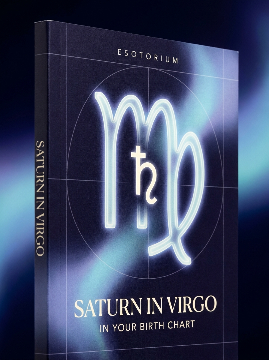 Saturn in Virgo — Meaning in Your Birth Chart — Esotorium cover v4