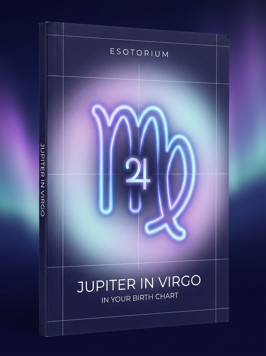 Jupiter in Virgo — Meaning in Your Birth Chart — Esotorium cover v4