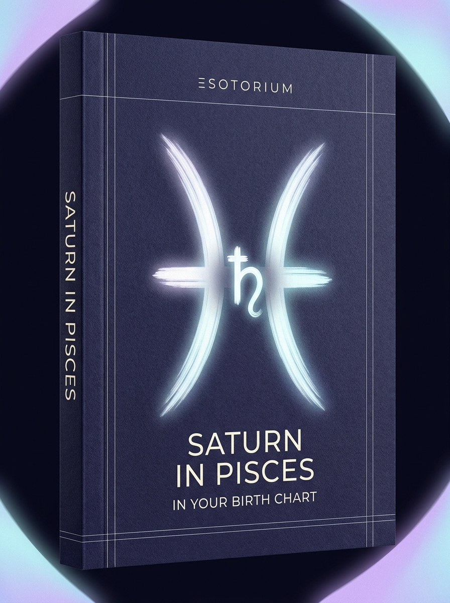 Saturn in Pisces — Meaning in Your Birth Chart — Esotorium cover v4
