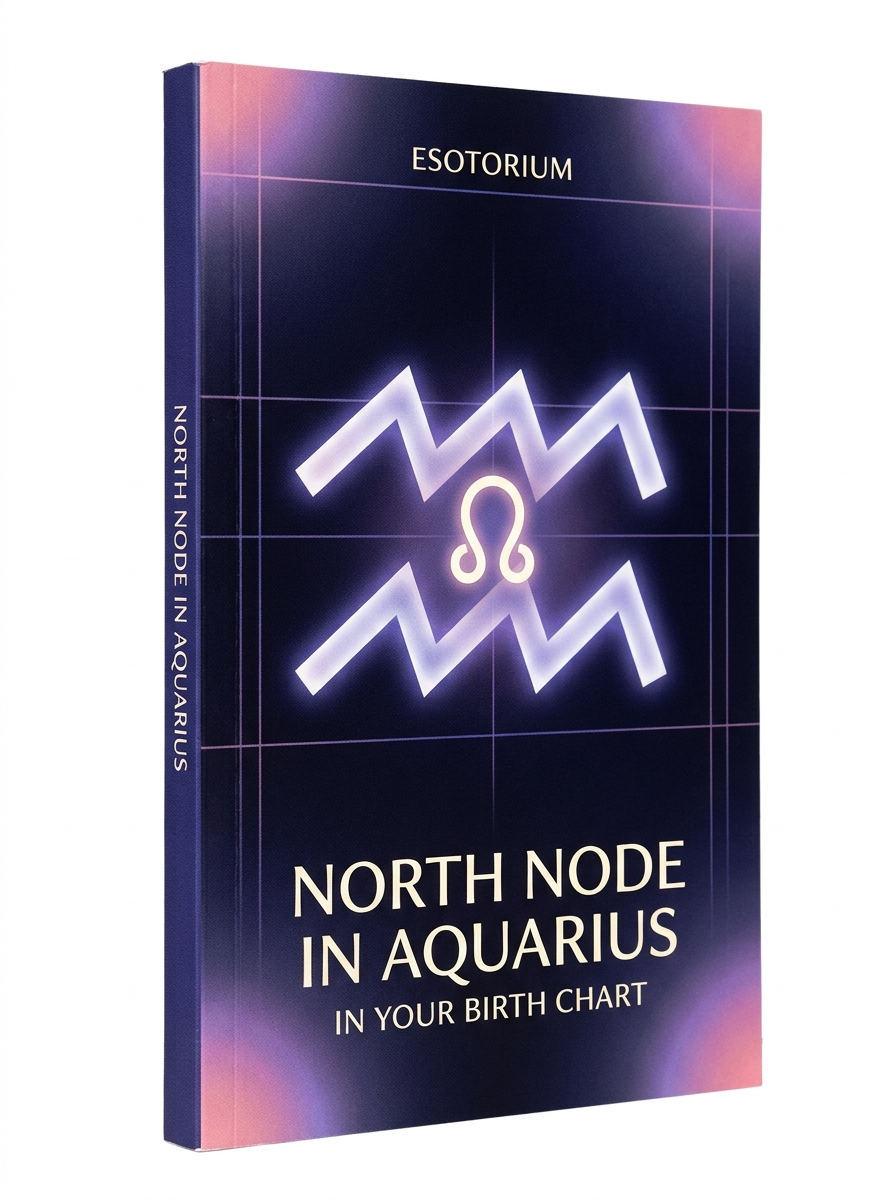 North Node in Aquarius — Meaning in Your Birth Chart — Esotorium cover v4