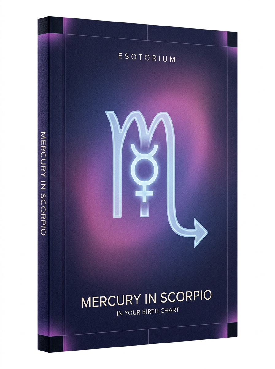 Mercury in Scorpio — Meaning in Your Birth Chart — Esotorium cover v4