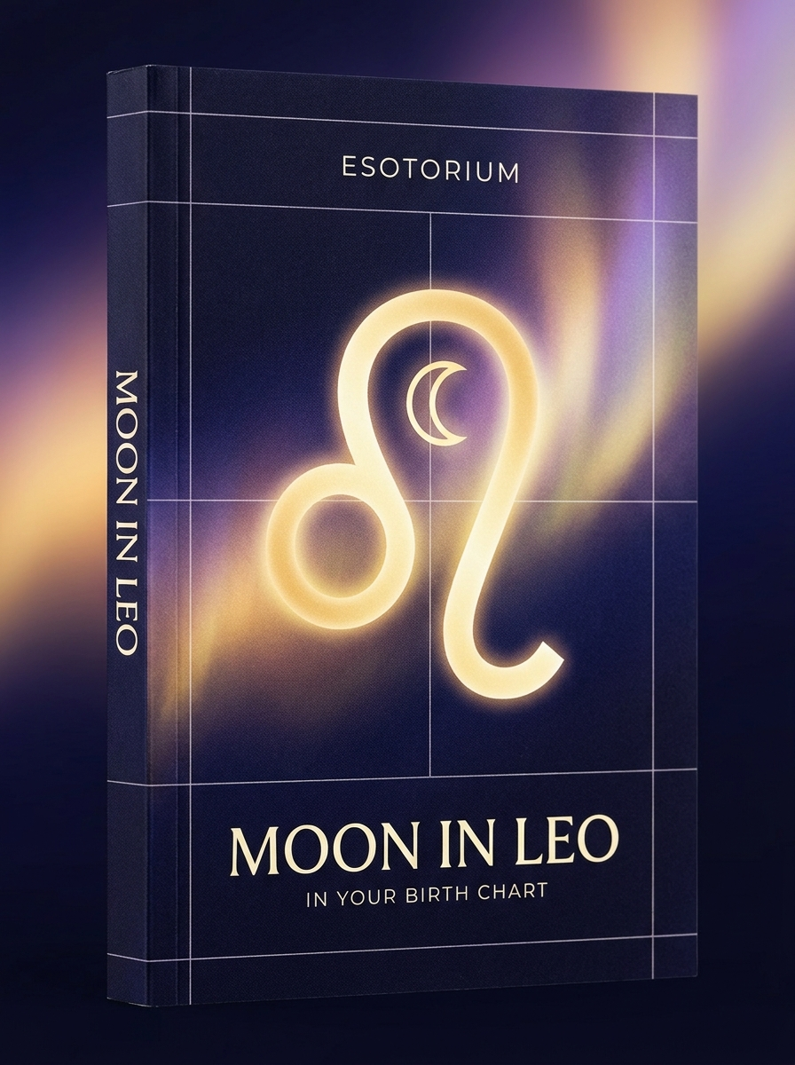 Moon in Leo — Meaning in Your Birth Chart — Esotorium cover v4