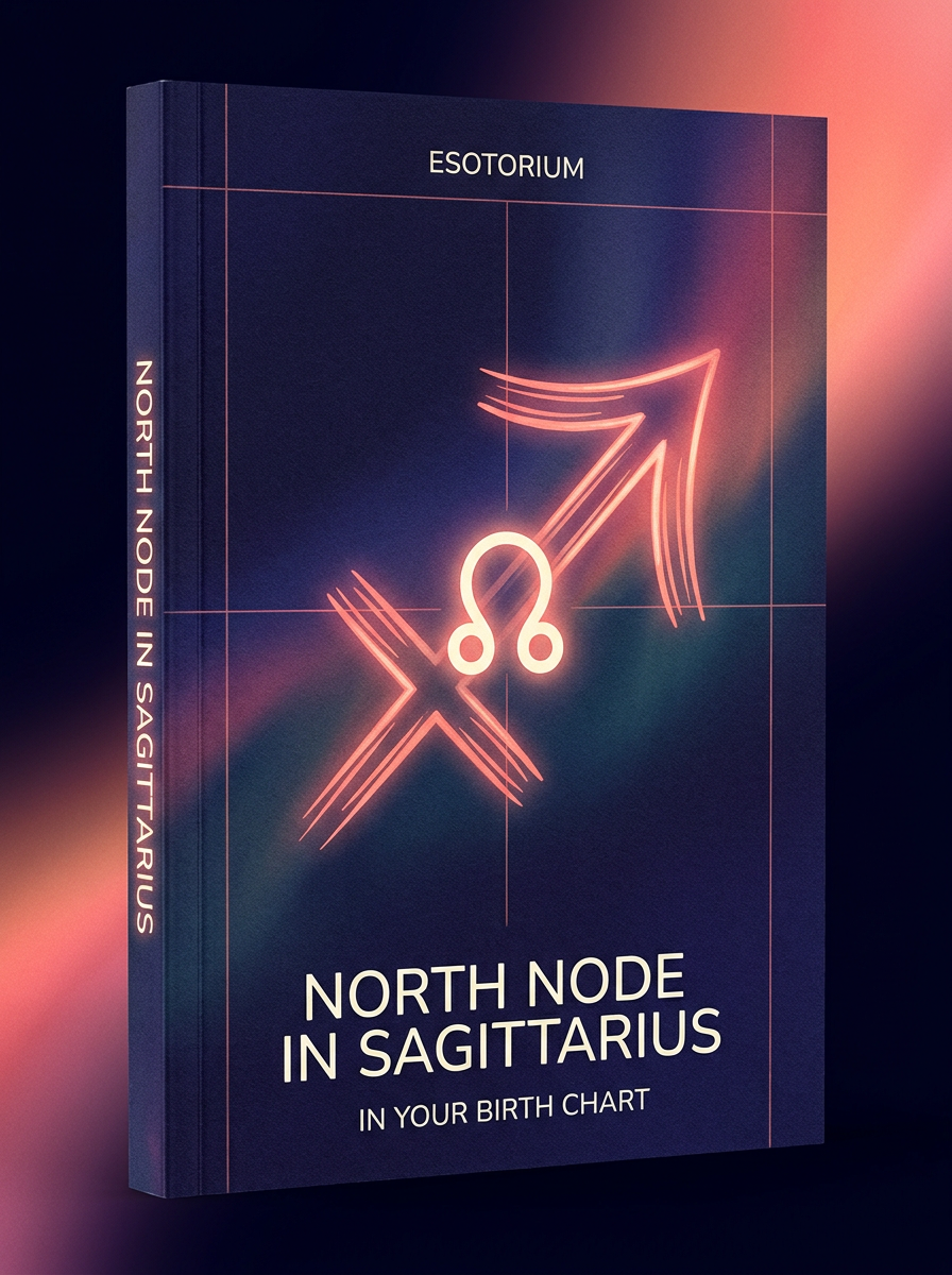 North Node in Sagittarius — Meaning in Your Birth Chart — Esotorium cover v4