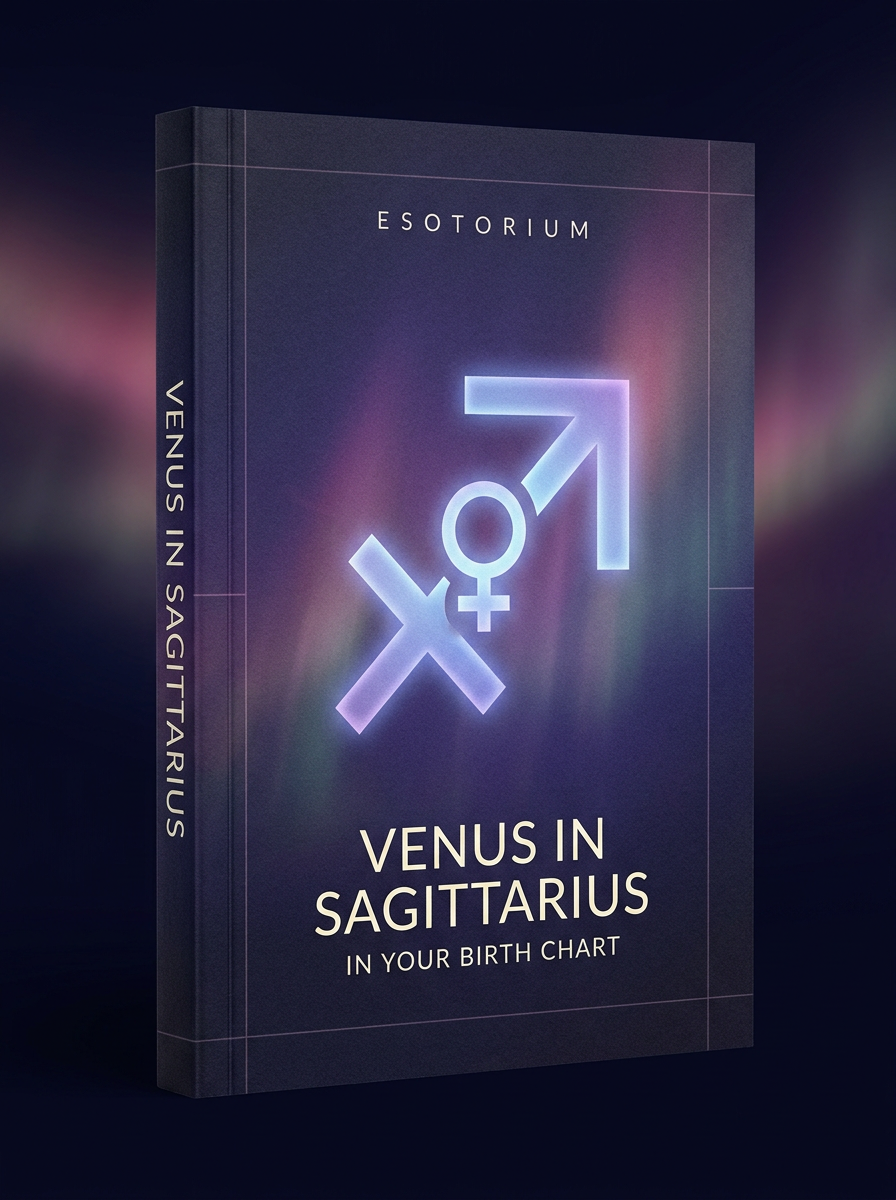 Venus in Sagittarius — Meaning in Your Birth Chart — Esotorium cover v4