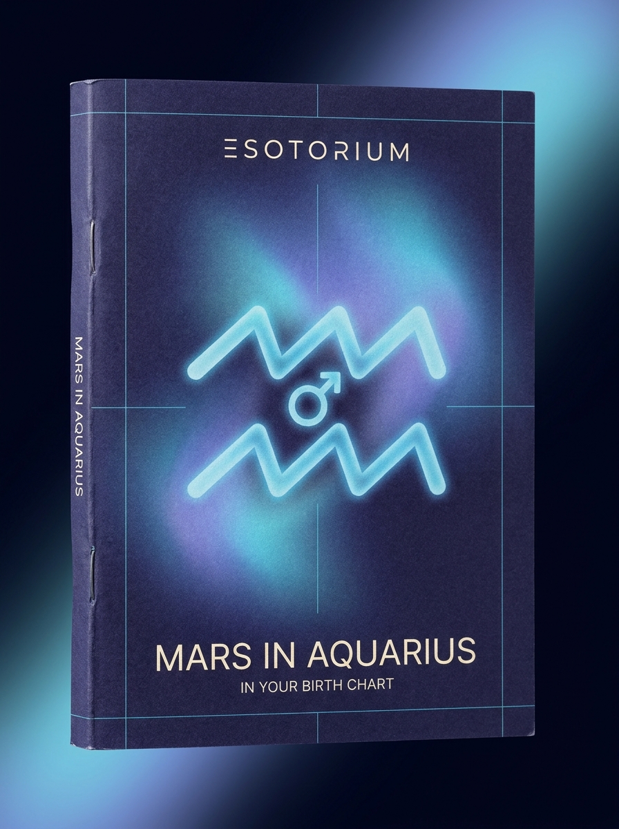 Mars in Aquarius — Meaning in Your Birth Chart — Esotorium cover v4