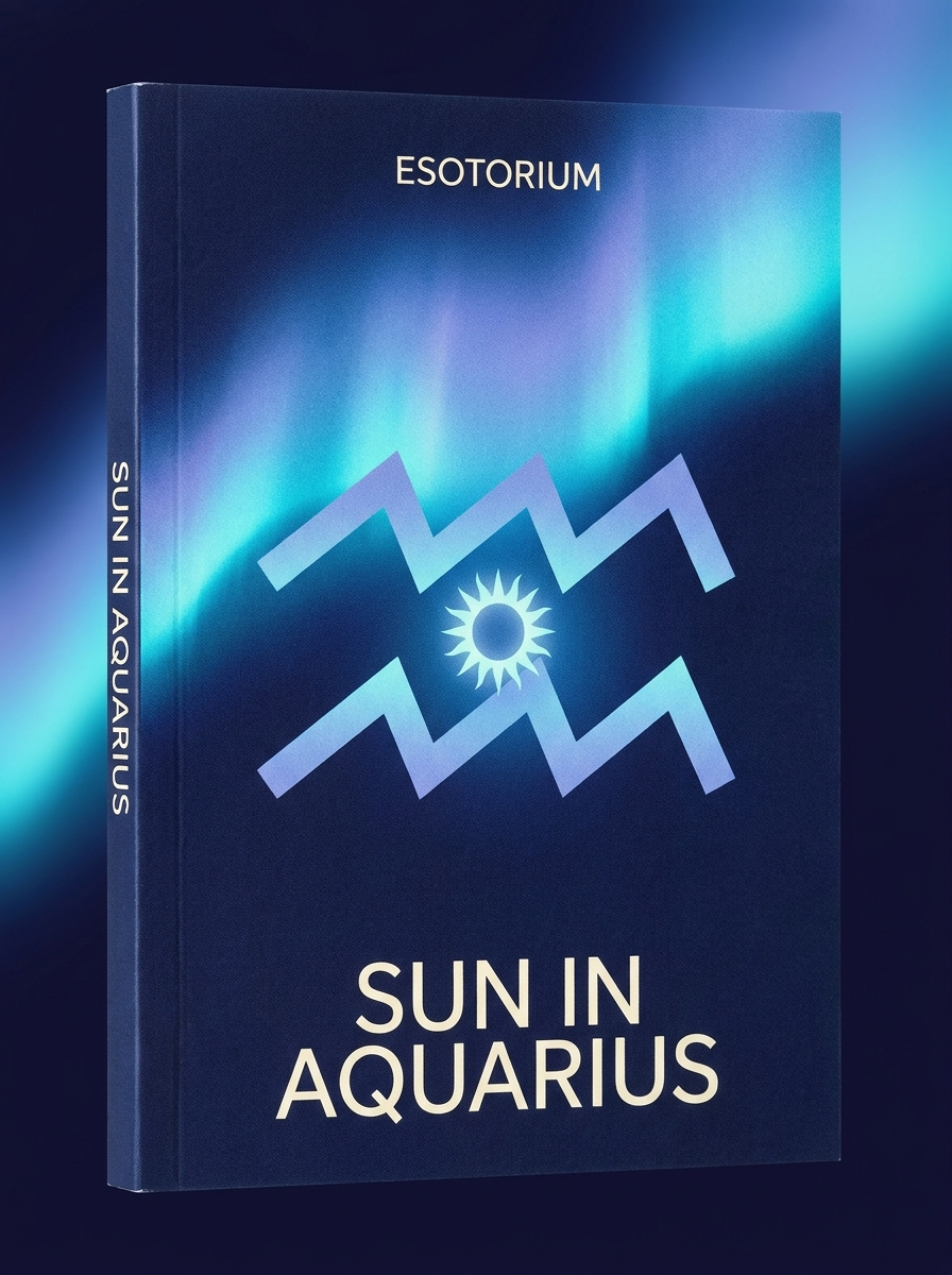 Sun in Aquarius — Meaning in Your Birth Chart — Esotorium cover v4