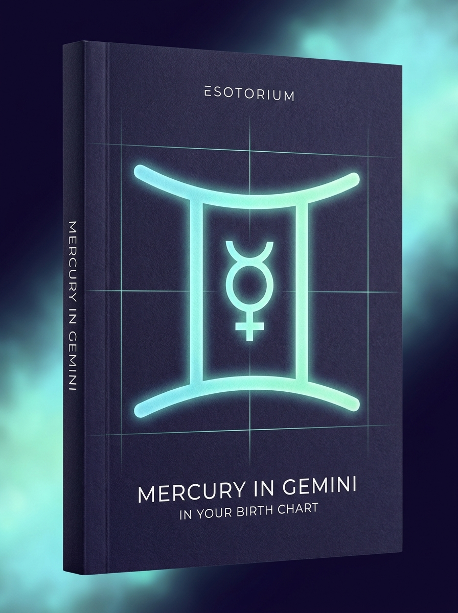 Mercury in Gemini — Meaning in Your Birth Chart — Esotorium cover v4