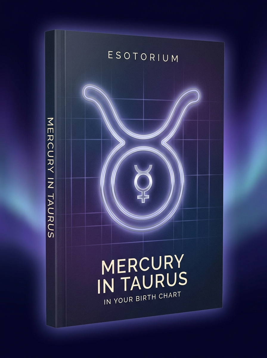 Mercury in Taurus — Meaning in Your Birth Chart — Esotorium cover v4