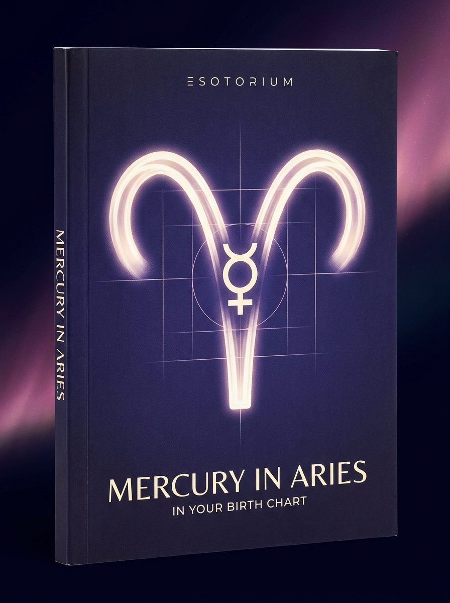 Mercury in Aries — Meaning in Your Birth Chart — Esotorium cover v4