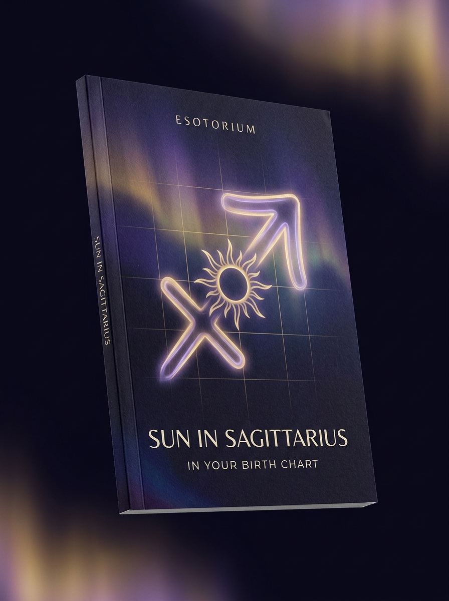 Sun in Sagittarius — Meaning in Your Birth Chart — Esotorium cover v4
