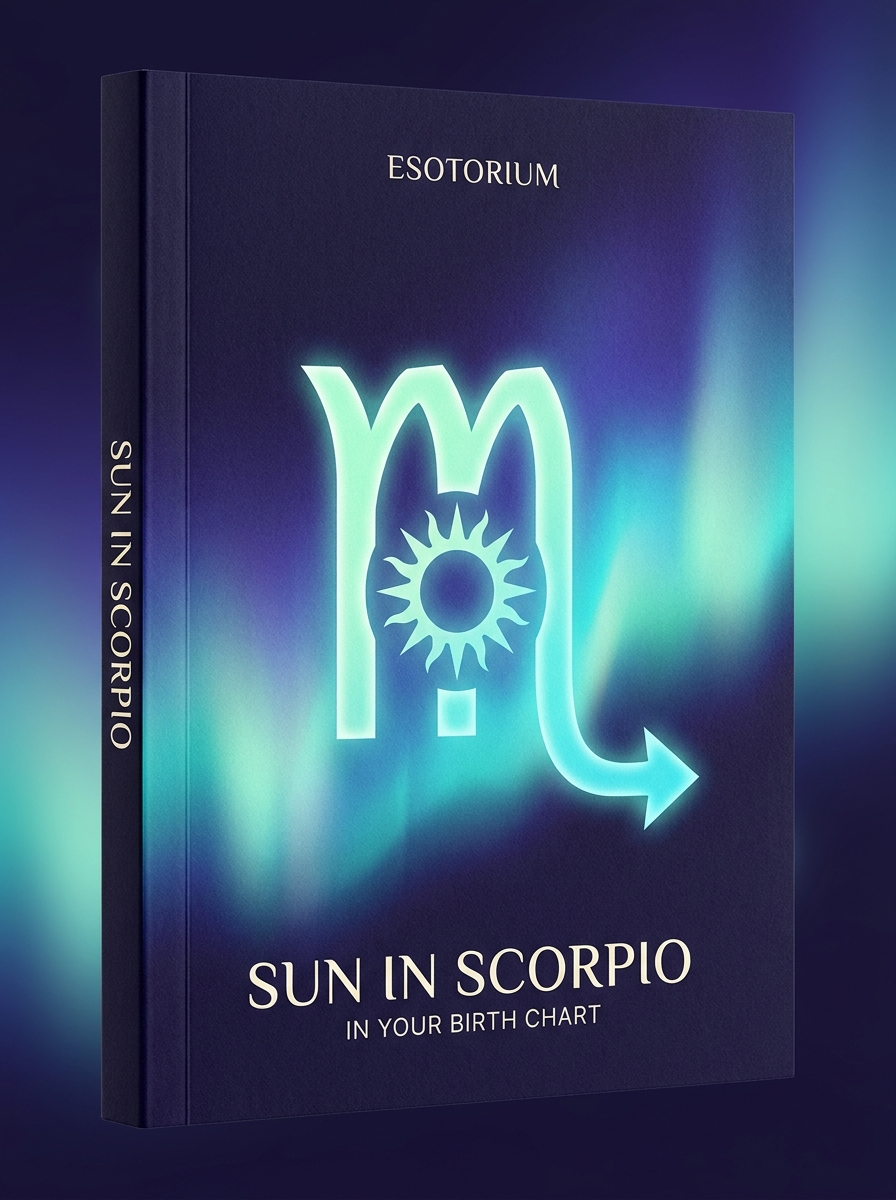 Sun in Scorpio — Meaning in Your Birth Chart — Esotorium cover v4