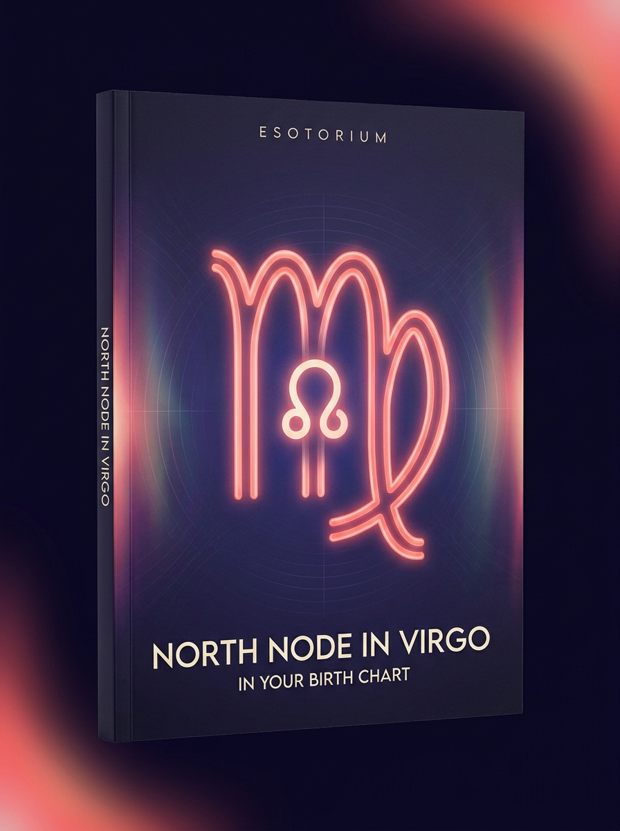 North Node in Virgo — Meaning in Your Birth Chart — Esotorium cover v4