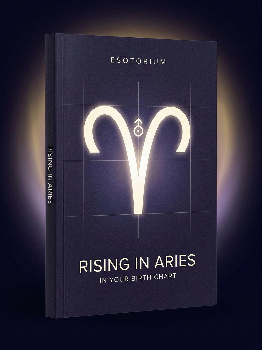 Rising in Aries — Meaning in Your Birth Chart — Esotorium cover v4