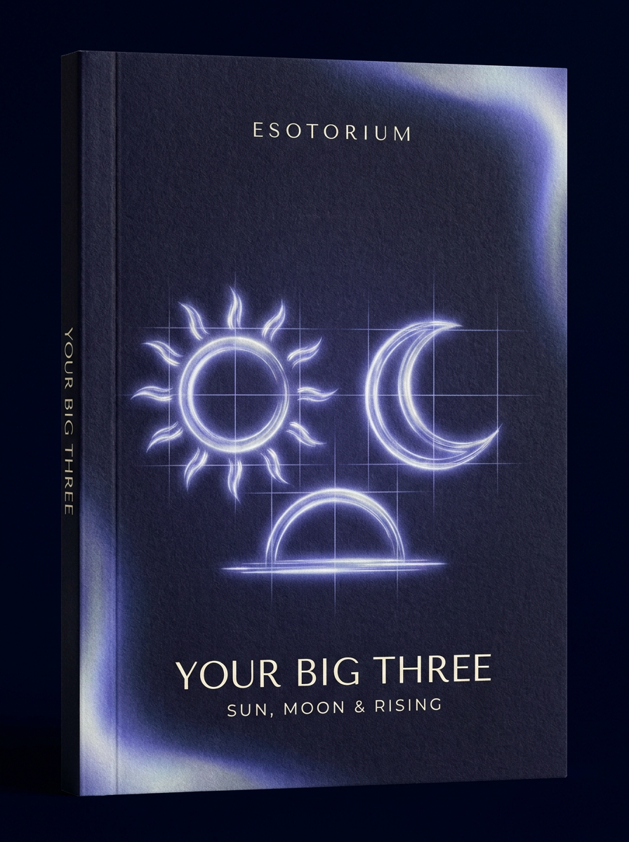 Your Big Three — Sun, Moon & Rising Explained — Esotorium cover v4