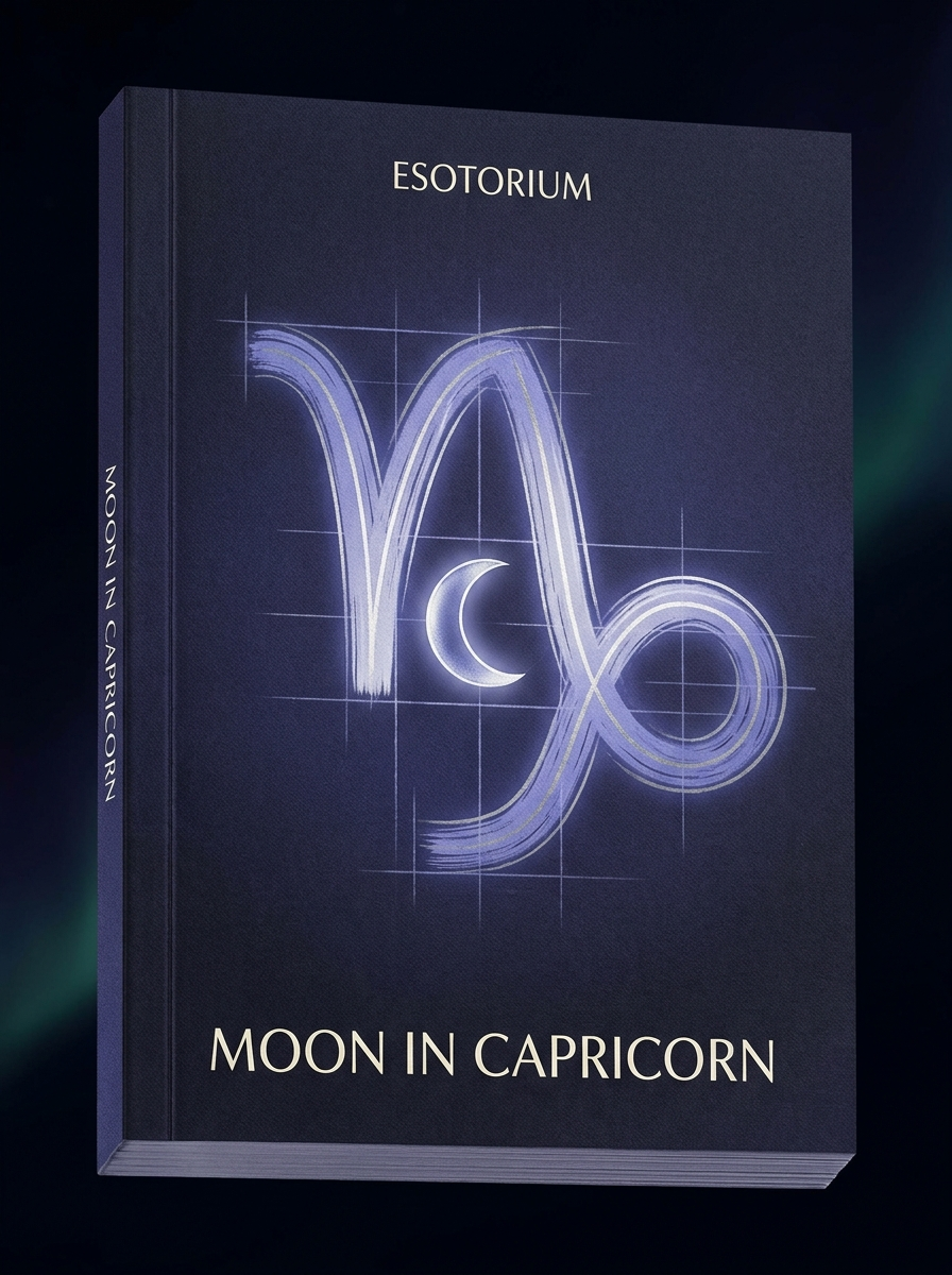 Moon in Capricorn — Meaning in Your Birth Chart — Esotorium cover v4