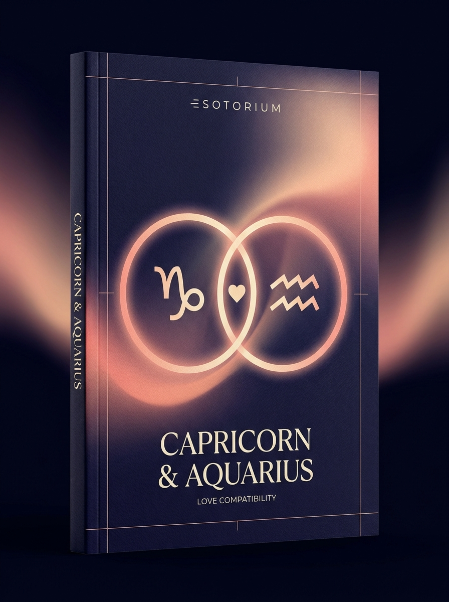 Capricorn and Aquarius Compatibility — Love, Sex & Friendship — Esotorium cover v4
