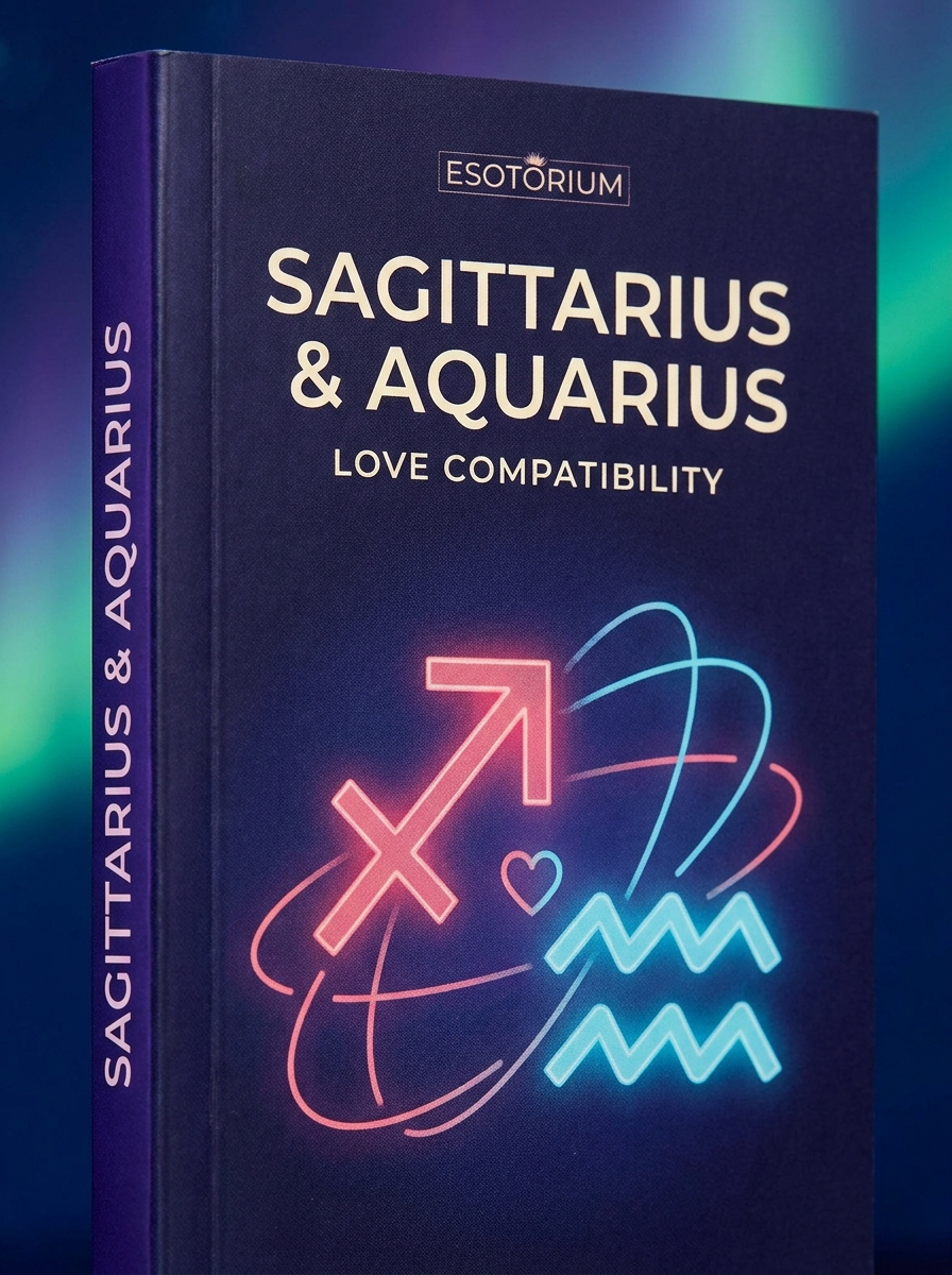 Sagittarius and Aquarius Compatibility — Love, Sex & Friendship — Esotorium cover v4