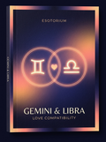 Gemini and Libra Compatibility — Love, Sex & Friendship — Esotorium cover v4