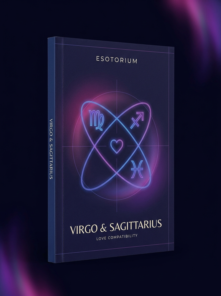 Virgo and Sagittarius Compatibility — Love, Sex & Friendship — Esotorium cover v4