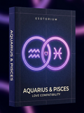 Aquarius and Pisces Compatibility — Love, Sex & Friendship — Esotorium cover v4