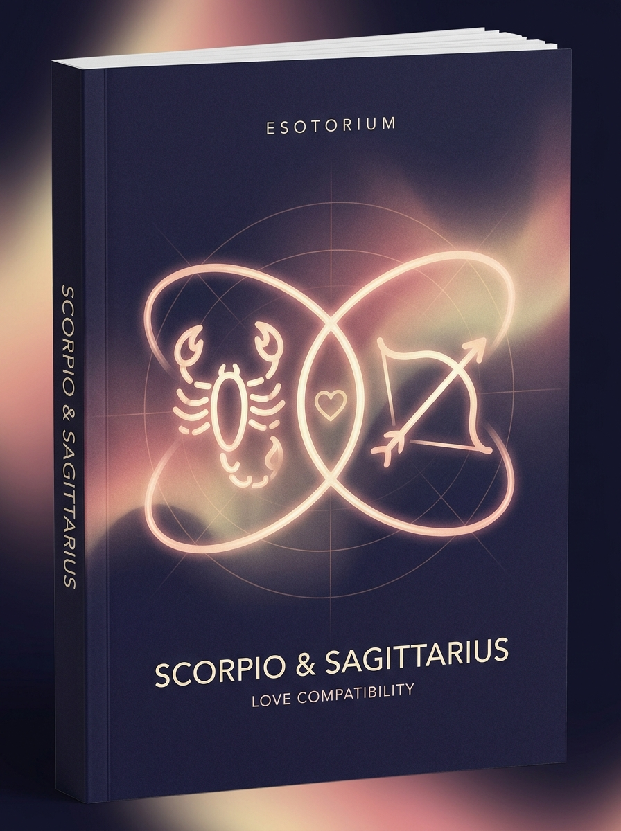 Scorpio and Sagittarius Compatibility — Love, Sex & Friendship — Esotorium cover v4