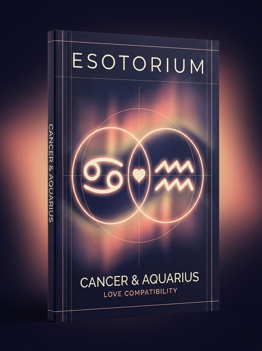 Cancer and Aquarius Compatibility — Love, Sex & Friendship — Esotorium cover v4